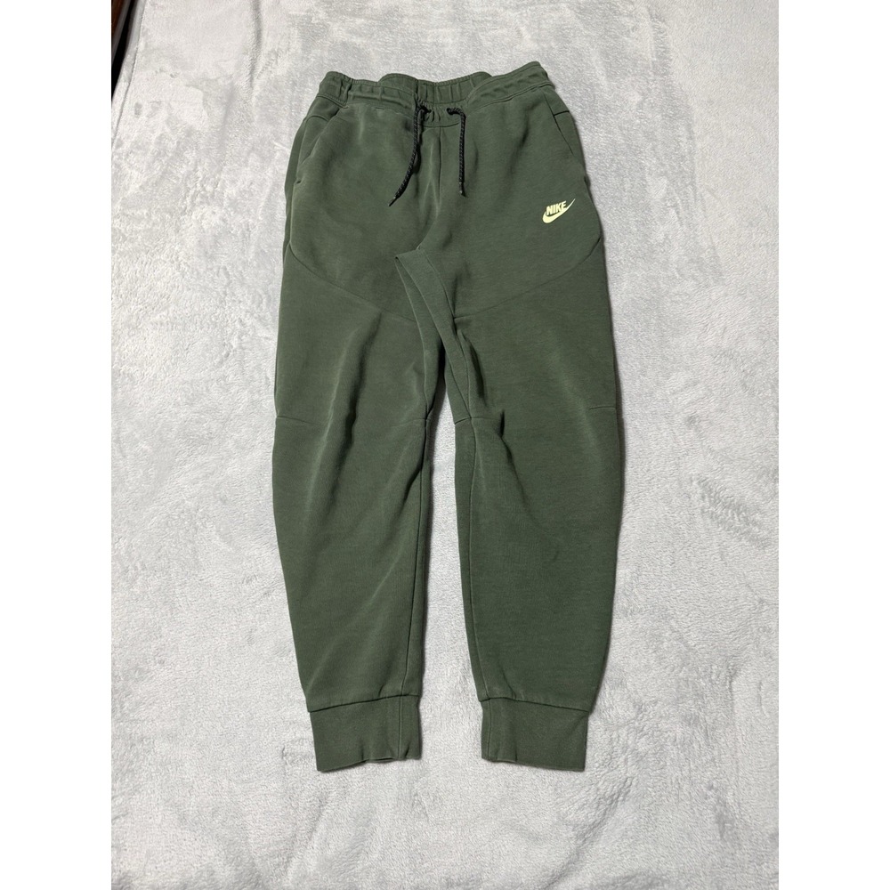 Nike Tech Fleece Pants Mens Small Joggers Athletic Sweatpants Green CU4495-337